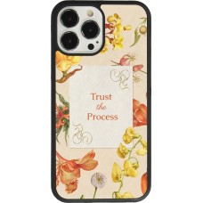 Coque iPhone 13 Pro Max - Silicone rigide noir Trust the process Spring 2026