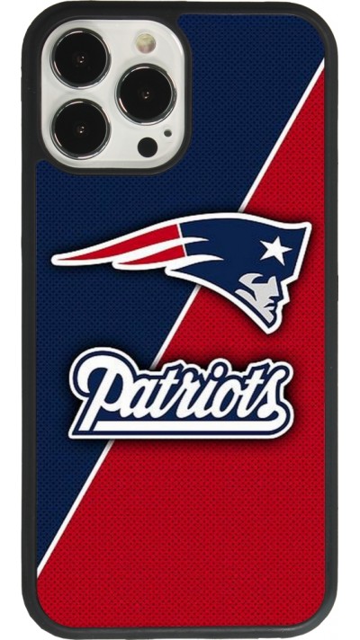 Coque iPhone 13 Pro Max - Silicone rigide noir Super Bowl 26 Patriots 1