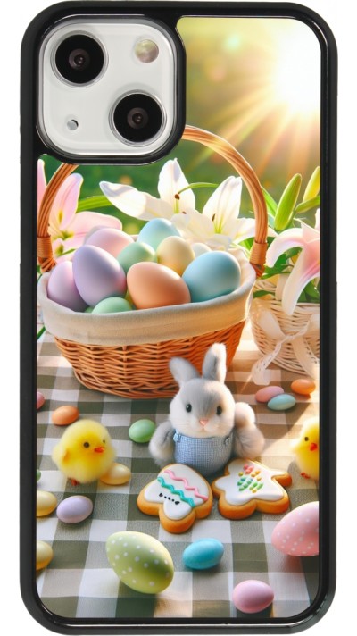 Coque iPhone 13 mini - Easter 2025 Panier Pâques