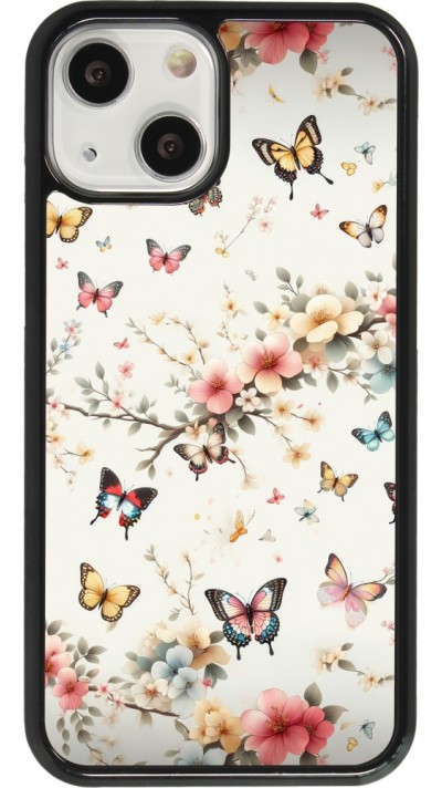 Coque iPhone 13 mini - Spring 25 Papillons Légers