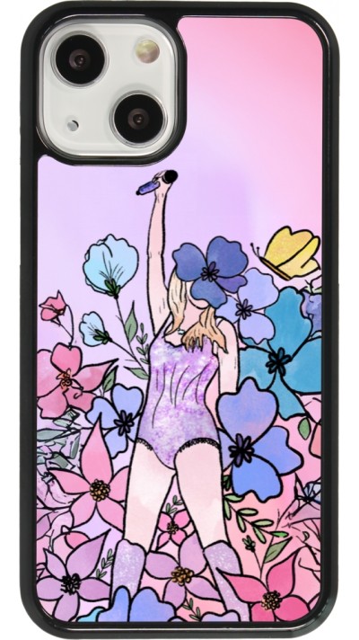 Coque iPhone 13 mini - Taylor Swift Sketch - Pink