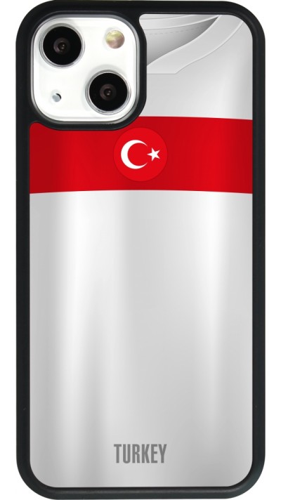 iPhone 13 mini Case Hülle - Silikon schwarz Türkei personalisierbares Fussballtrikot