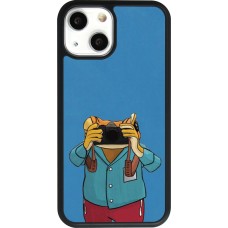 iPhone 13 mini Case Hülle - Silikon schwarz Frog with camera DTMF