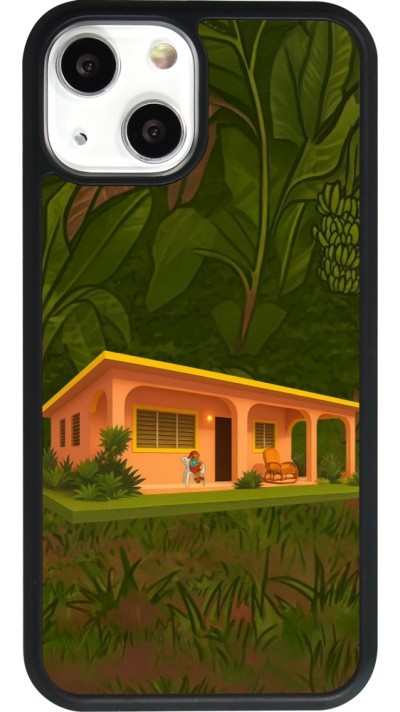 Coque iPhone 13 mini - Silicone rigide noir Benitos house DTMF