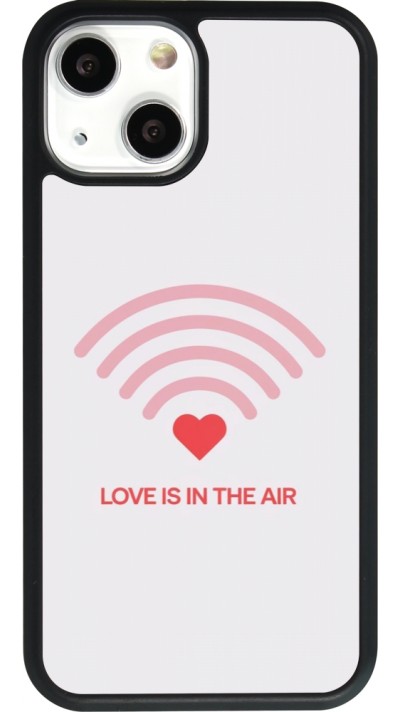 Coque iPhone 13 mini - Silicone rigide noir Saint Valentines Day 26 Love is in the air