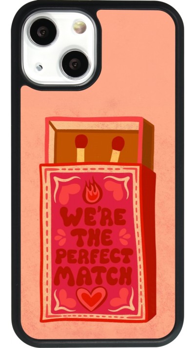 Coque iPhone 13 mini - Silicone rigide noir Saint Valentines Day 26 Perfect Match