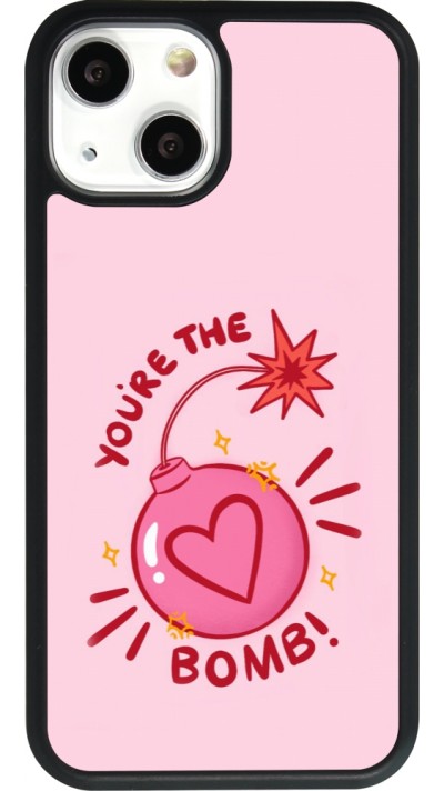 Coque iPhone 13 mini - Silicone rigide noir Saint Valentines Day 26 You are the bomb