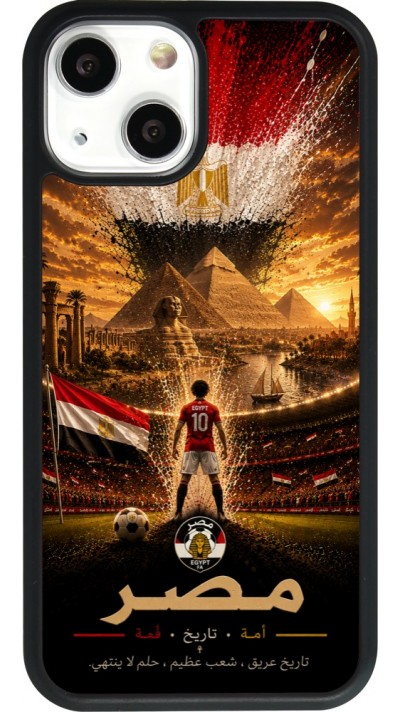 iPhone 13 mini Case Hülle - Silikon schwarz Fussball Ägypten splash 2026