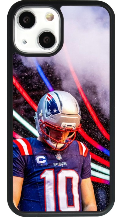 Coque iPhone 13 mini - Silicone rigide noir Super Bowl 26 Patriots 3