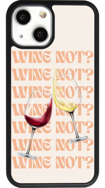 iPhone 13 mini Case Hülle - Silikon schwarz Wine not