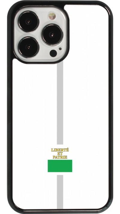 Coque iPhone 13 Pro - Canton VD blanc