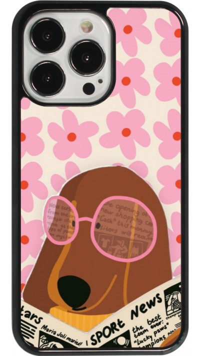 Coque iPhone 13 Pro - Dog with newspaper Spring 2026