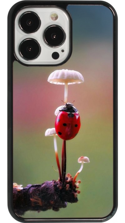 Coque iPhone 13 Pro - Ladybird on a mushroom Spring 2026