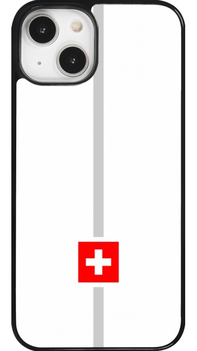 Coque iPhone 14 - Canton CH blanc