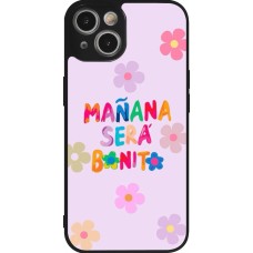 iPhone 14 Case Hülle - Silikon schwarz Karol G Manana sera bonito
