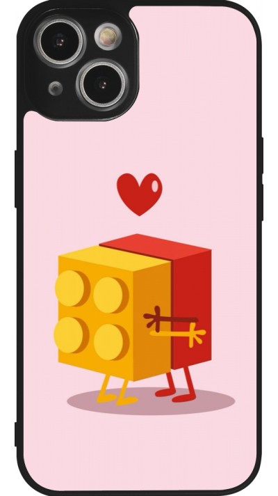 Coque iPhone 14 - Silicone rigide noir Saint Valentines Day 26 Puzzle
