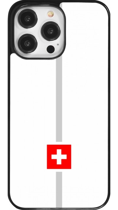 Coque iPhone 14 Pro Max - Canton CH blanc