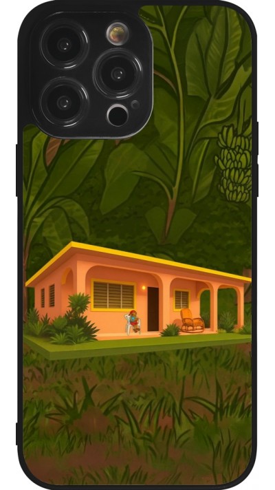 Coque iPhone 14 Pro Max - Silicone rigide noir Benitos house DTMF