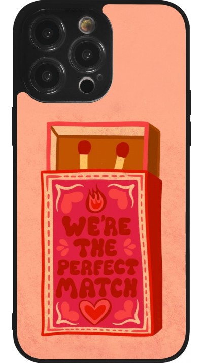 Coque iPhone 14 Pro Max - Silicone rigide noir Saint Valentines Day 26 Perfect Match