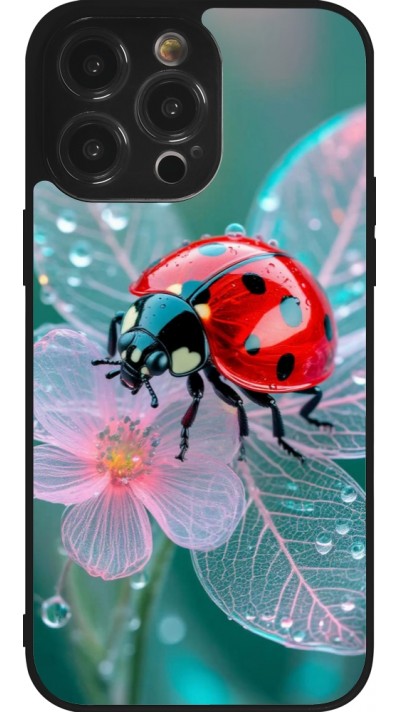 Coque iPhone 14 Pro Max - Silicone rigide noir Ladybird in bloom Spring 2026
