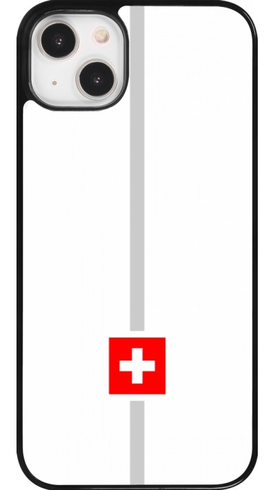 Coque iPhone 14 Plus - Canton CH blanc