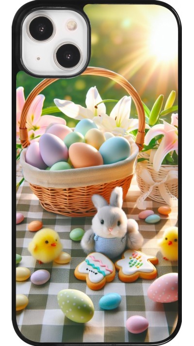 Coque iPhone 14 Plus - Easter 2025 Panier Pâques