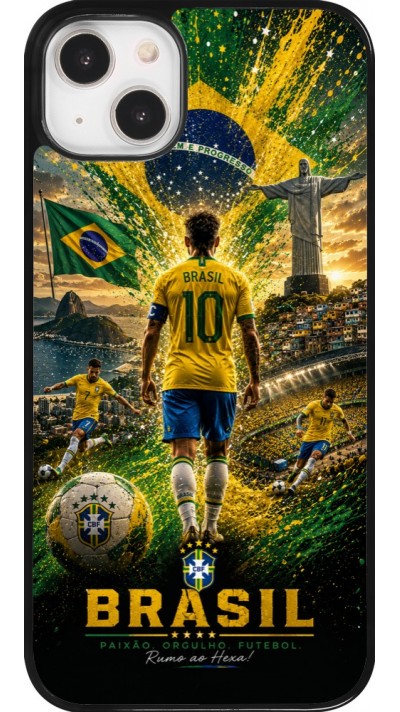 Coque iPhone 14 Plus - Football Brésil splash 2026