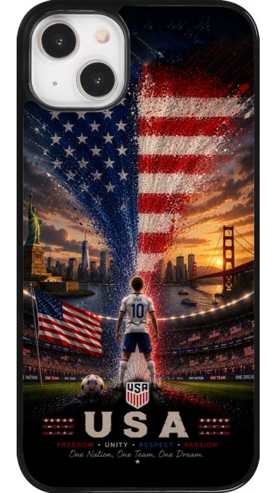 Coque iPhone 14 Plus - Football États-Unis splash 2026