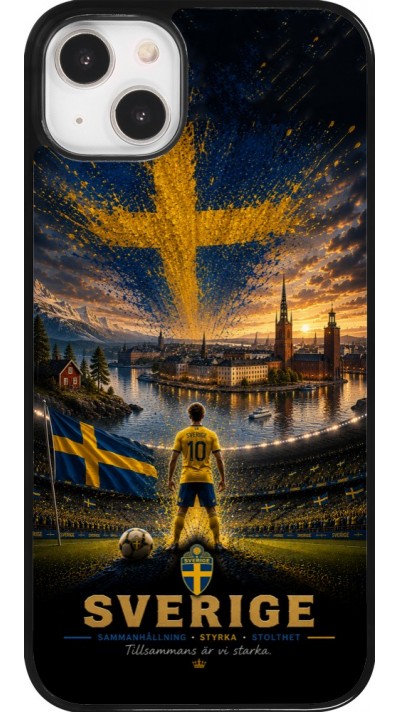 Coque iPhone 14 Plus - Football Suède splash 2026