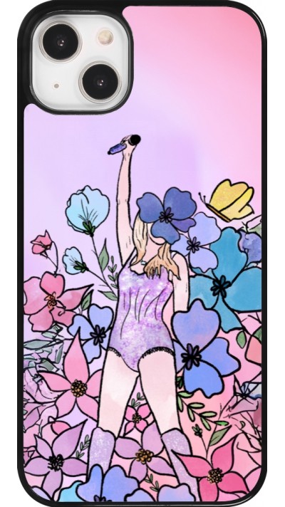 Coque iPhone 14 Plus - Taylor Swift Sketch - Pink