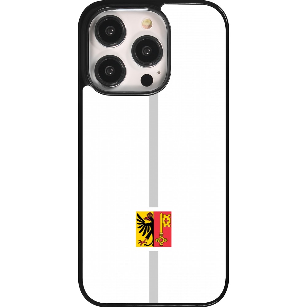 Coque iPhone 14 Pro - Canton GE blanc