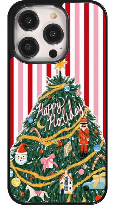 iPhone 14 Pro Case Hülle - Christmas 25 Happy Holiday