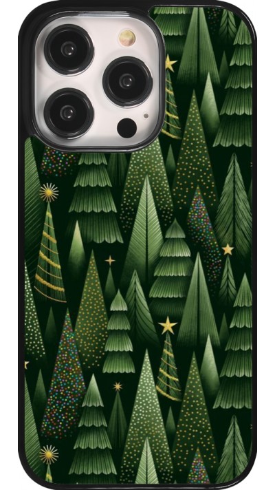iPhone 14 Pro Case Hülle - Christmas 25 Pattern Xmas Tree