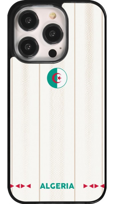 Coque iPhone 14 Pro - Maillot de football Algérie 2026 personnalisable