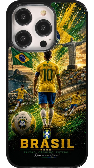 iPhone 14 Pro Case Hülle - Fussball Brasilien splash 2026