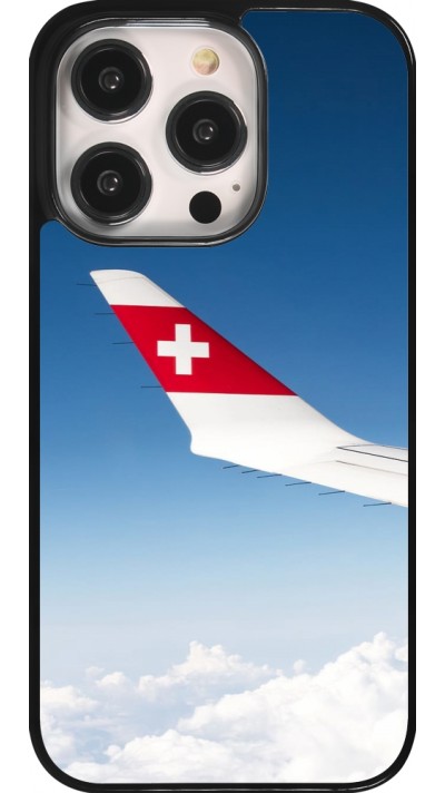 Coque iPhone 14 Pro - Fête Nationale Suisse Sky Swiss Flag