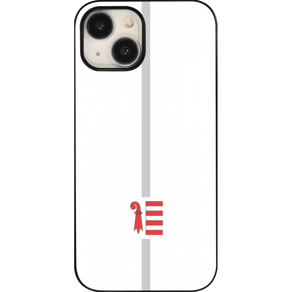 Coque iPhone 15 - Canton JU blanc
