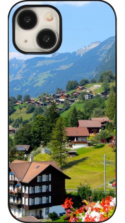 Coque iPhone 15 - Fête Nationale Suisse Paysage