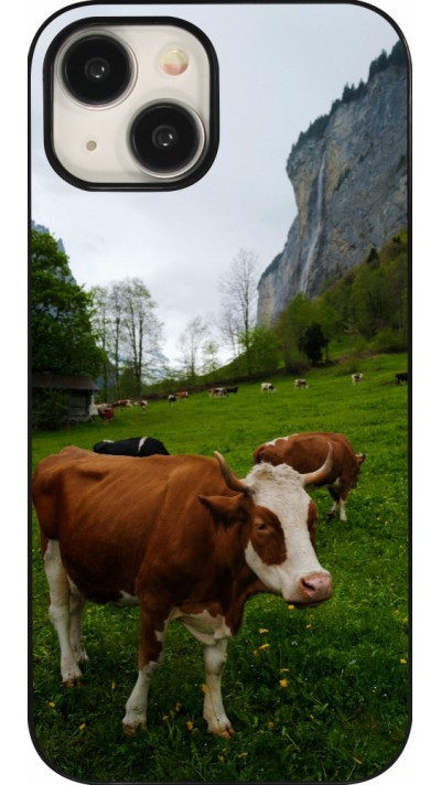 Coque iPhone 15 - Fête Nationale Suisse Vaches
