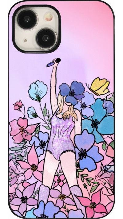 Coque iPhone 15 - Taylor Swift Sketch - Pink