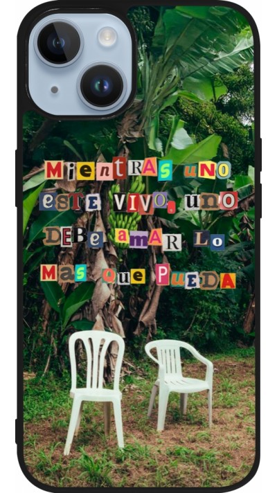 iPhone 15 Case Hülle - Silikon schwarz Chairs DTMF