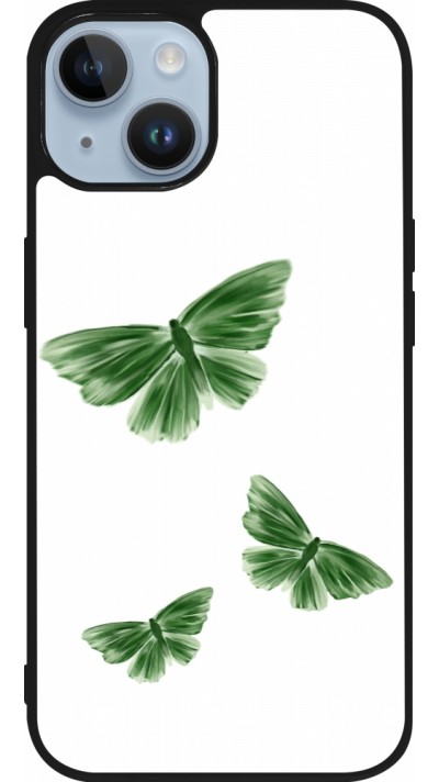iPhone 15 Case Hülle - Silikon schwarz Butterflies Spring 2026