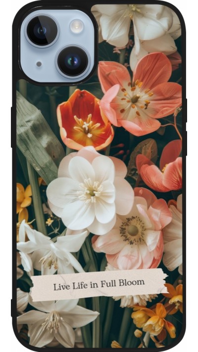 iPhone 15 Case Hülle - Silikon schwarz Full Bloom Spring 2026