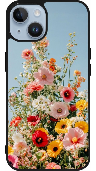iPhone 15 Case Hülle - Silikon schwarz Spring flowers Spring 2026