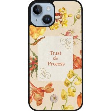 iPhone 15 Case Hülle - Silikon schwarz Trust the process Spring 2026