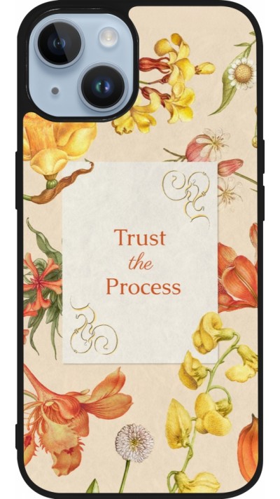 iPhone 15 Case Hülle - Silikon schwarz Trust the process Spring 2026