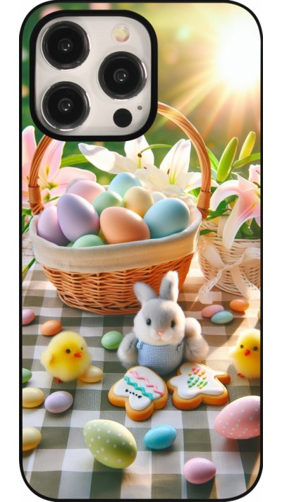 Coque iPhone 15 Pro Max - Easter 2025 Panier Pâques