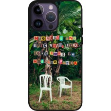 Coque iPhone 15 Pro Max - Silicone rigide noir Chairs DTMF