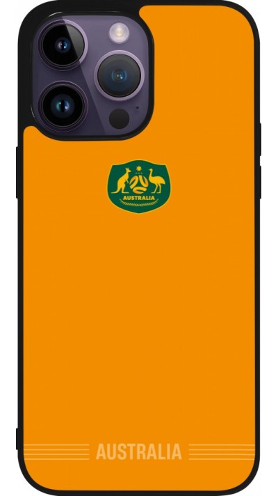 iPhone 15 Pro Max Case Hülle - Silikon schwarz Australien 2026 personalisierbares Fussballtrikot
