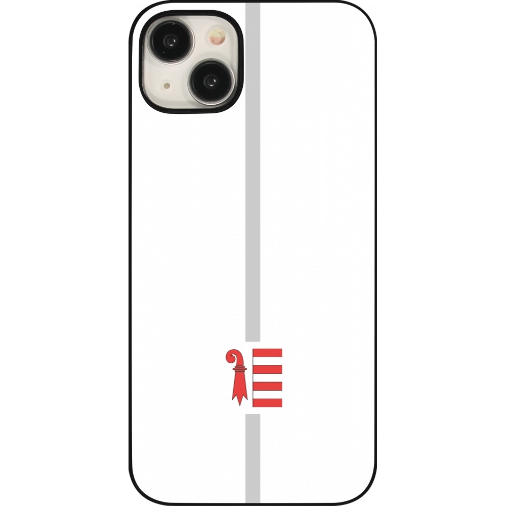 Coque iPhone 15 Plus - Canton JU blanc